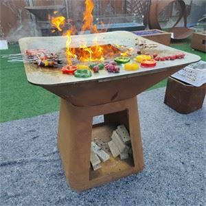 Heavy Duty Metal Rust Corten Bbq