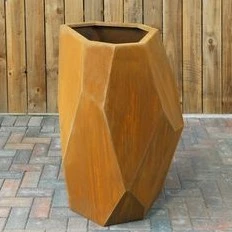 Outdoor Corten Steel Flower Container Flowerpot