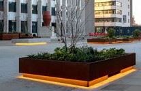 Outdoor Corten Steel Flower Container Flowerpot