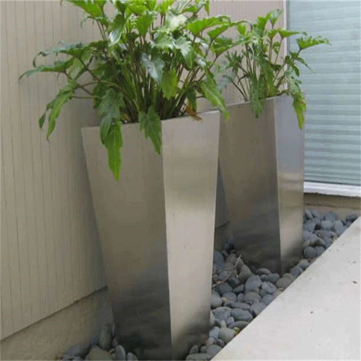 Outdoor Garden Rectangular Metal Planter