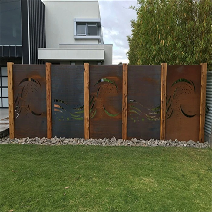 Outdoor Laser Cut Corten Steel Wall Panel
