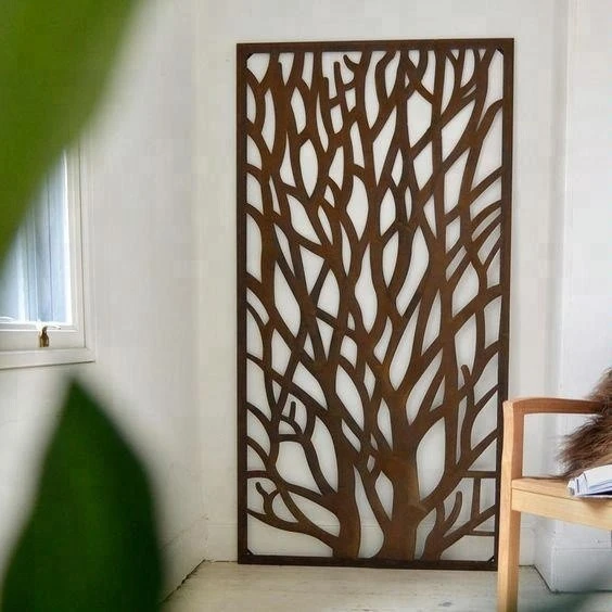 Outdoor Laser Cut Corten Steel Wall Panel