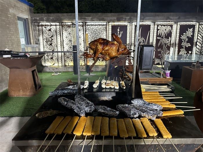 Premium Corten Steel BBQ Grilling Station