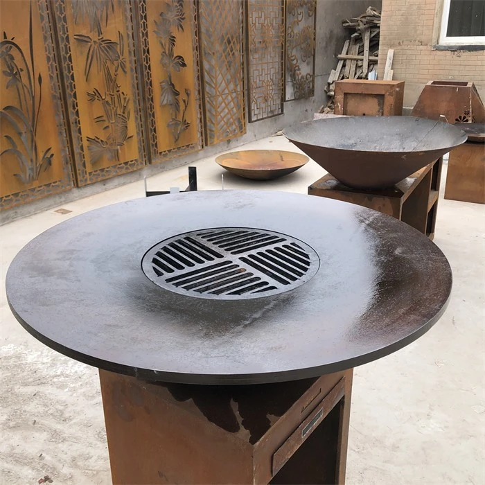 Premium Corten Steel BBQ Grilling Station