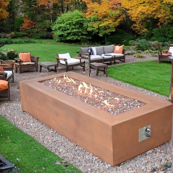 Gas Fire Pit Covered Patio