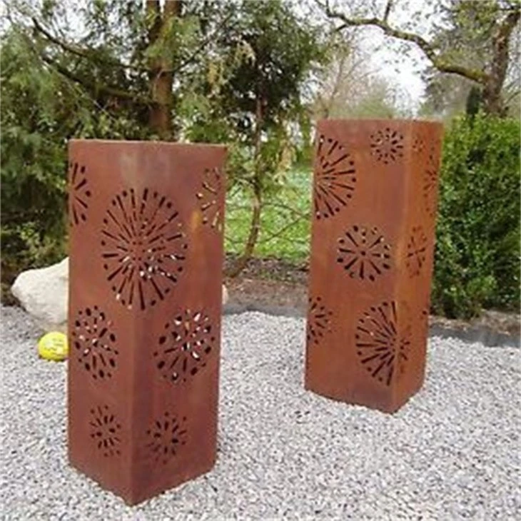 Rust Color Bollard Lights
