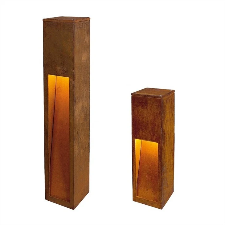 Rust Color Bollard Lights
