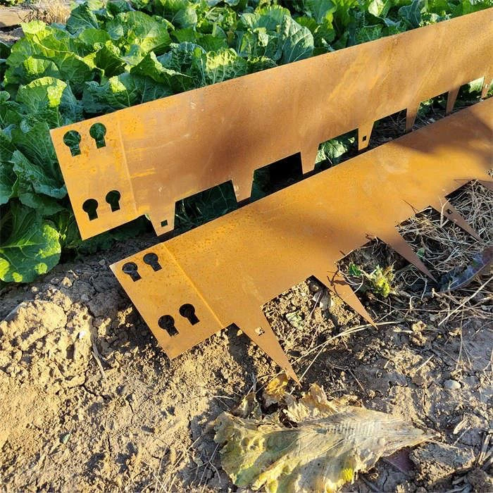 Rusty Outdoor Corten Steel Fence