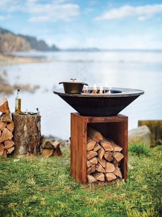 Nejprodávanější Corten Steel Fire Pit Barbecue Grill