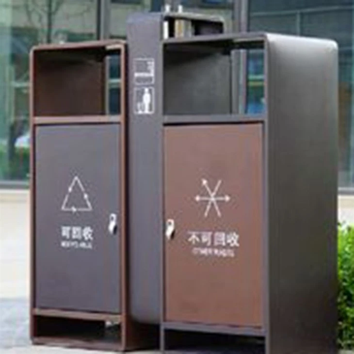 Street Stainless Steel Dustbin